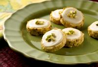 Iced Orange Pistachio Cookies